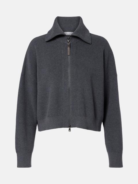 Brunello Cucinelli Cotton zip-up cardigan