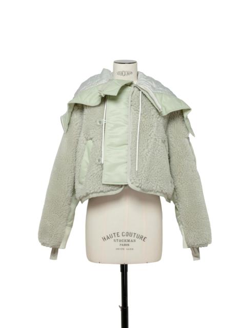 sacai Faux Shearling x Nylon Twill Blouson