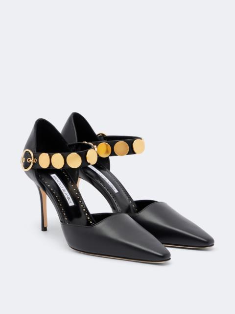 Manolo Blahnik Morgana studded leather pumps