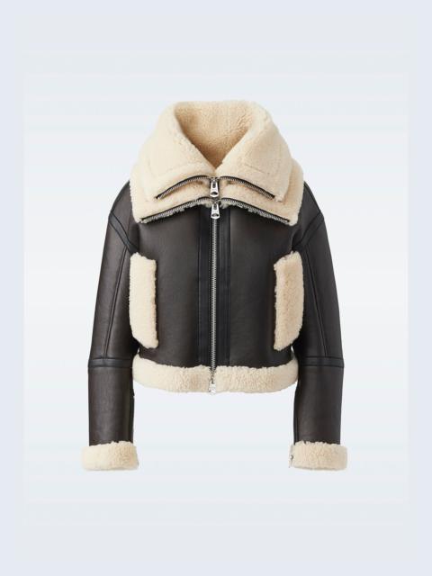 MACKAGE PENELOPA Sheepskin jacket with double collar