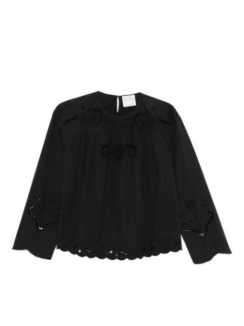 forte_forte cut-out blouse