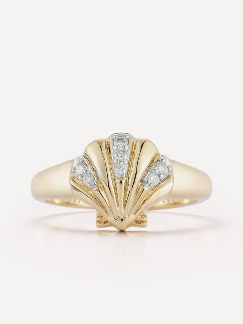 MATEO 14ct Gold Venus Signet Ring