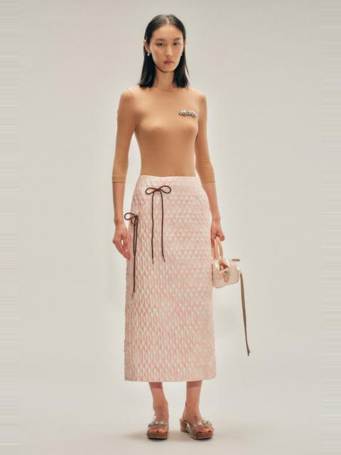 Simone Rocha Quited Offset Pencil Skirt