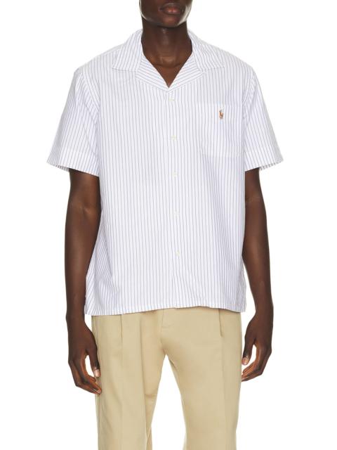 Polo Ralph Lauren Short Sleeve Lightweight Oxford Andy Stripe Camp Shirt