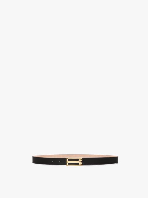 Victoria Beckham Frame Belt In Black Leather