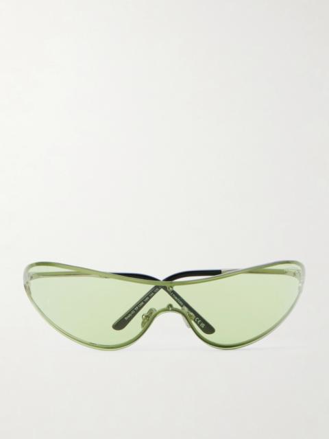 TOM FORD D-frame Silver-tone Sunglasses