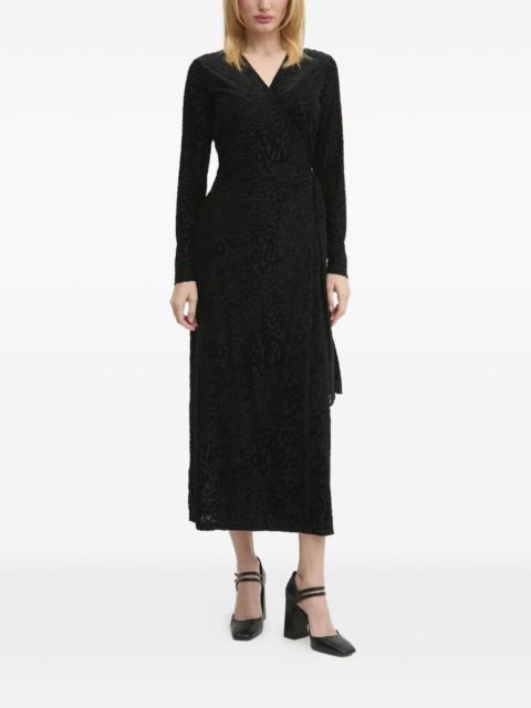 Never Fully Dressed leopard-print wrap dress