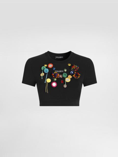 Dolce & Gabbana Jersey t-shirt with applications