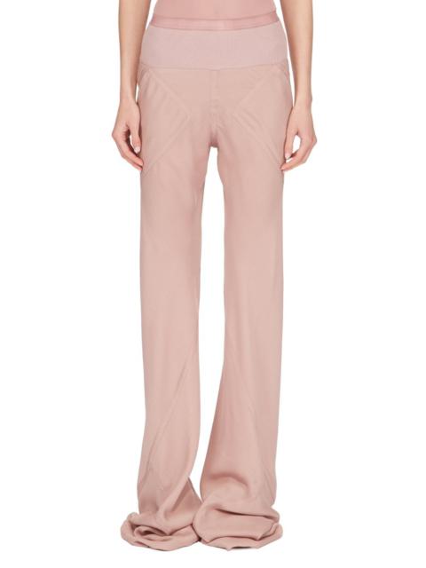 Rick Owens Bias viscose & silk crepe wide pants
