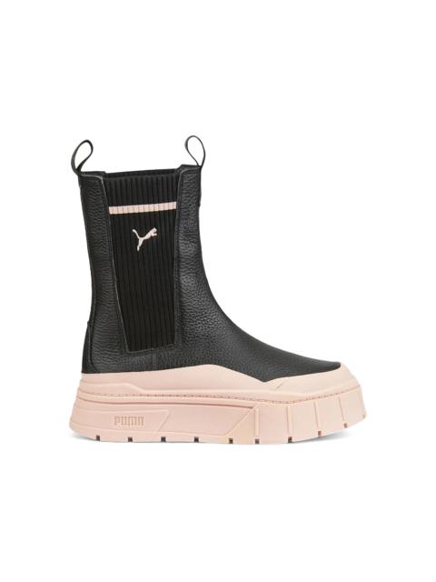 PUMA Puma Mayze Stack Chelsea Boot Black Rose Quartz (Women's)