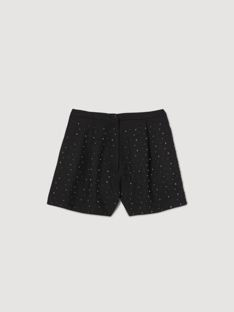 Sandro RHINESTONE SHORTS