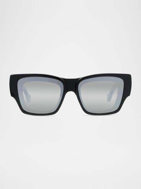 Loewe Signature Logo-Print Square Sunglasses