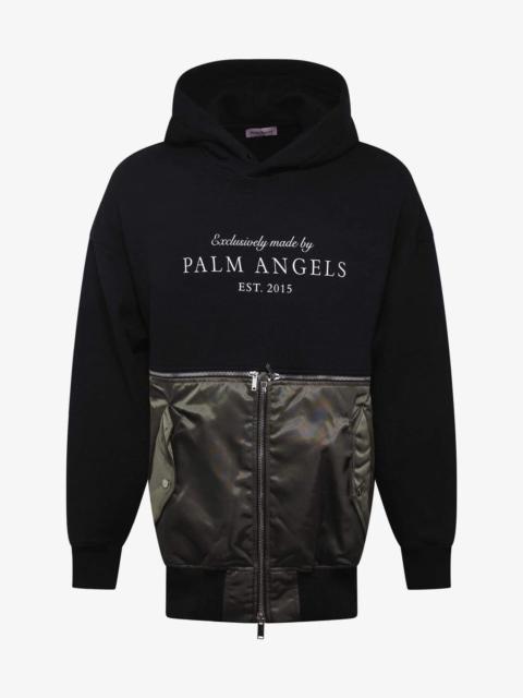 Palm Angels Palm Angels Black Hybrid Hoodie