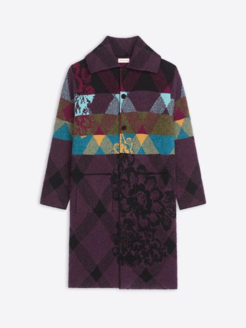 Dries Van Noten PATCHWORK WOOL CARDIGAN