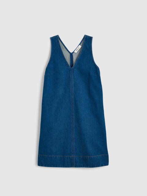 Madewell Denim V-Neck Sleeveless Mini Dress