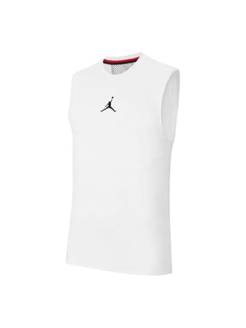Jordan Air Jordan Quick-dry Basketball Training Sports Vest Male White CU1025-100