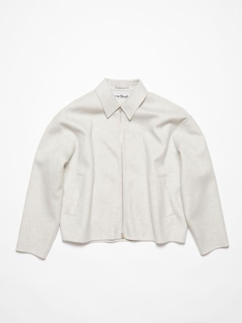 Wool jacket - Light Grey Melange