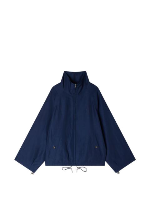 Sandro drawstring high-neck jacket