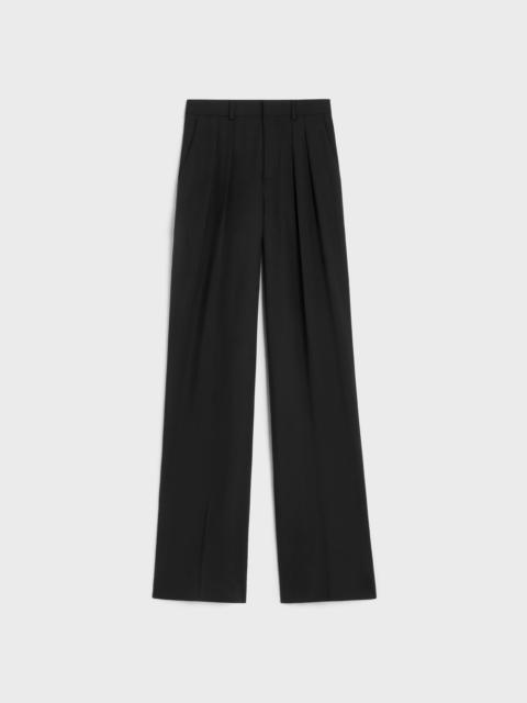CELINE double-pleated Tixie pants in wool fabric