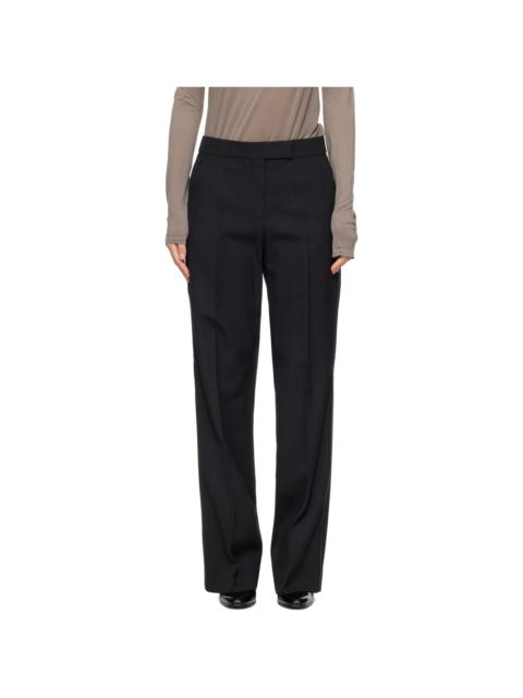 Moncler Black Wool Gabardine Trousers