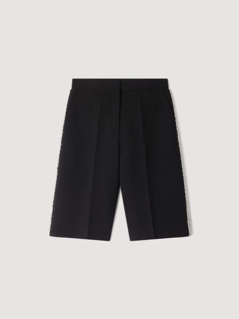 BERMUDA WITH RHINESTONE BAND