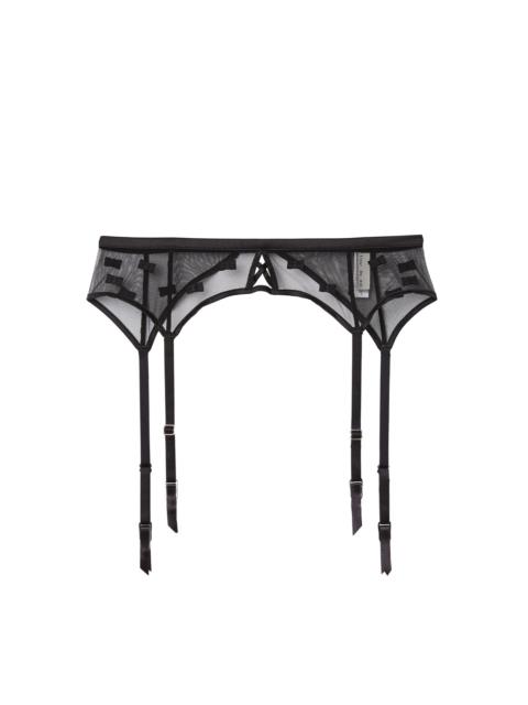 Bow Embroidery Garter Belt