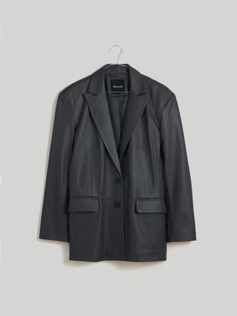 Madewell The Bedford Oversized Blazer in Leather