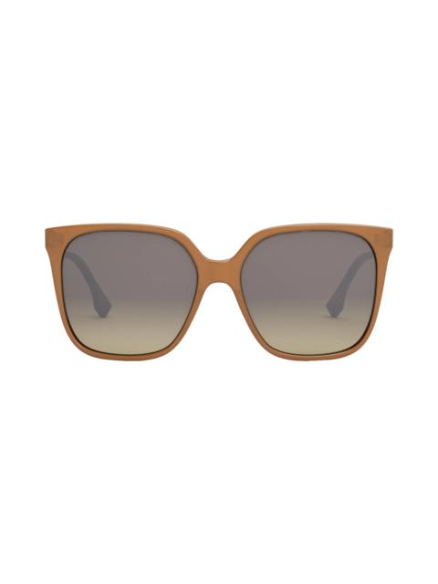 'Fendi Fine 59mm Geometric Sunglasses