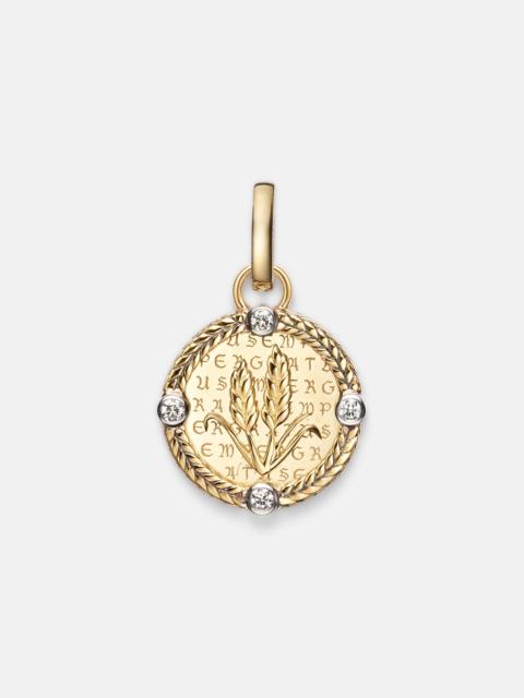 FOUNDRAE Infinite Gratitude 18kt gold pendant necklace with diamonds