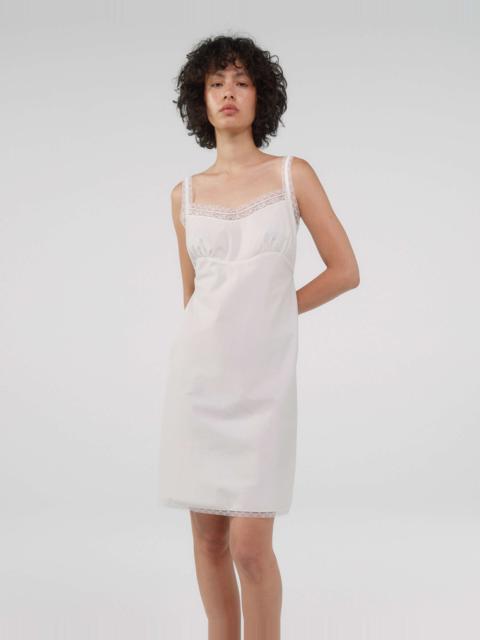 Cou Cou The Slip Dress: White Cotton Voile