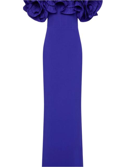 REBECCA VALLANCE Antonella cutout crêpe midi dress | REVERSIBLE