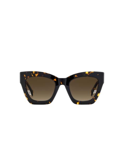 CAROLINA HERRERA cat-eye speckled-effect sunglasses