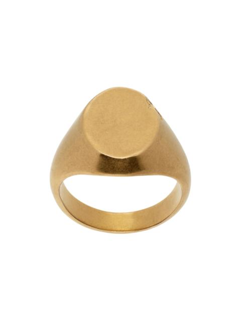 MM6 Maison Margiela Gold Signet Ring