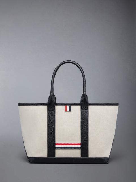 Thom Browne RWB-stripe tote bag