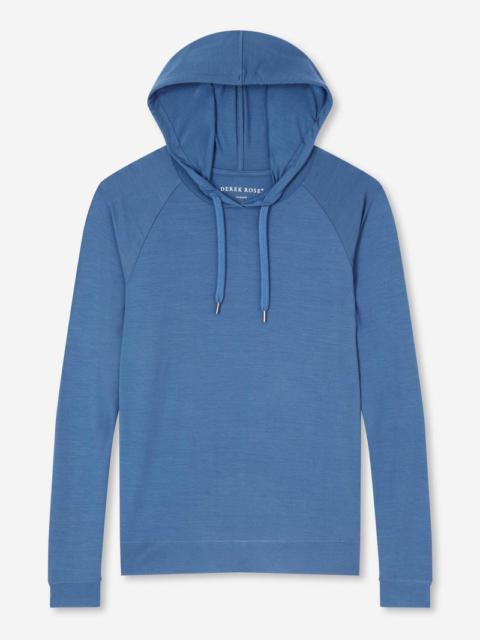 Derek Rose Women's Pullover Hoodie Basel Micro Modal Stretch Storm Blue