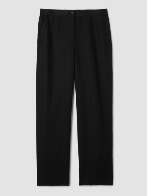 EILEEN FISHER Heavy Organic Linen Full-Length Straight Pant