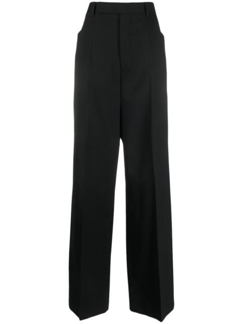 Rick Owens pressed-crease concealed-fastening tailored trousers