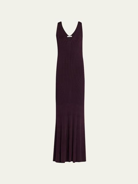 ADAM LIPPES Twyla Sleeveless Ribbed Midi Dress