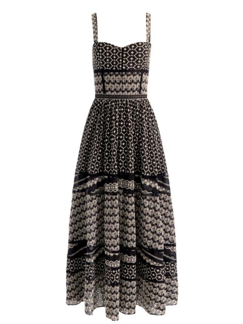 Alice + Olivia ANYA MIDI DRESS