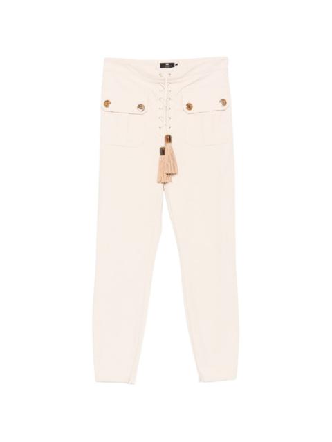 ELISABETTA FRANCHI drawstring pocket trousers