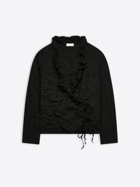 Dries Van Noten RUFFLED WRAP TOP
