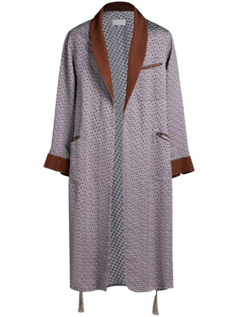 Maison Margiela geometric-pattern 벨트 코트