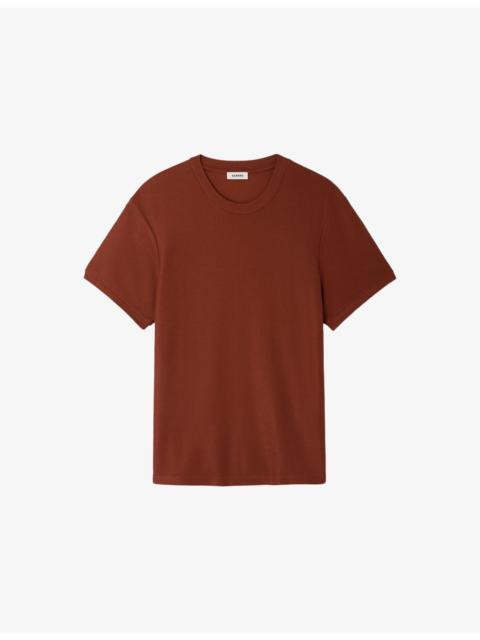 Sandro Textured Short-Sleeve Woven T-Shirt