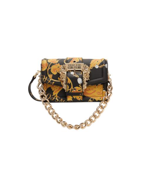 VERSACE JEANS COUTURE Black & Gold Chain Couture Bag