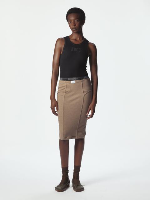 MAGLIANO Nudo Mutanda Skirt Brown Melange