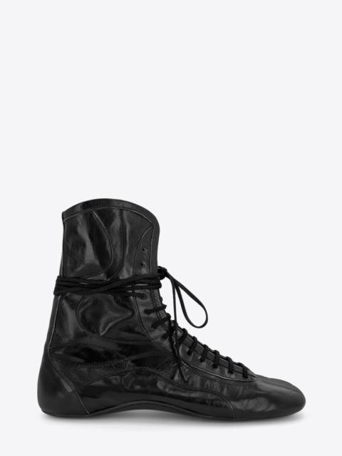 Dries Van Noten LEATHER HIGH TOP SNEAKERS