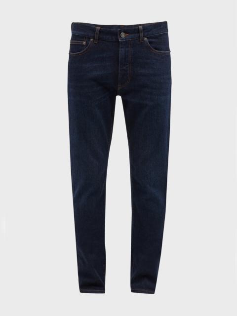 Men's 5-Pocket Dark Wash Denim Jeans