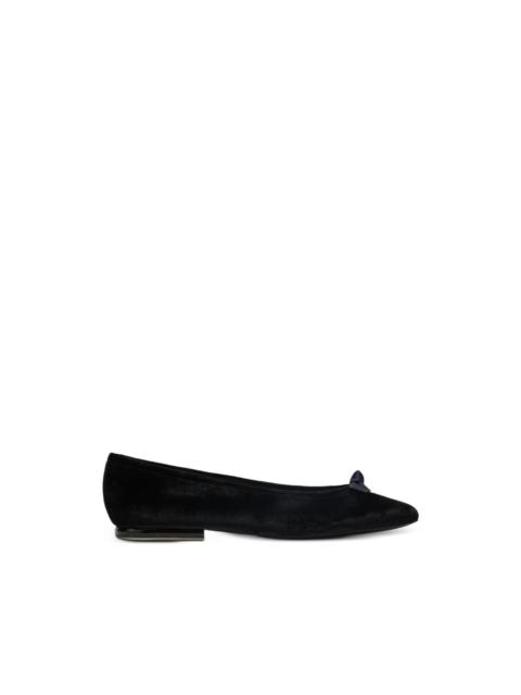 Loro Piana bow detail ballerina flats
