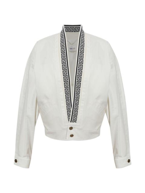 VERSACE greek pattern relaxed-fit jacket