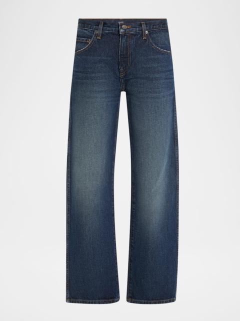 KHAITE Kerrie Crop Wide Leg Jeans